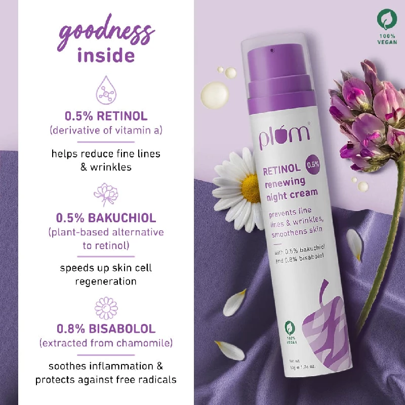 Plum Retinol Renewing Night Cream, 50 g-3.webp